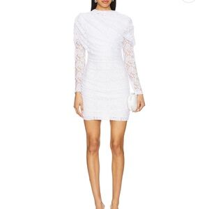 Elegant White Lace Dress
